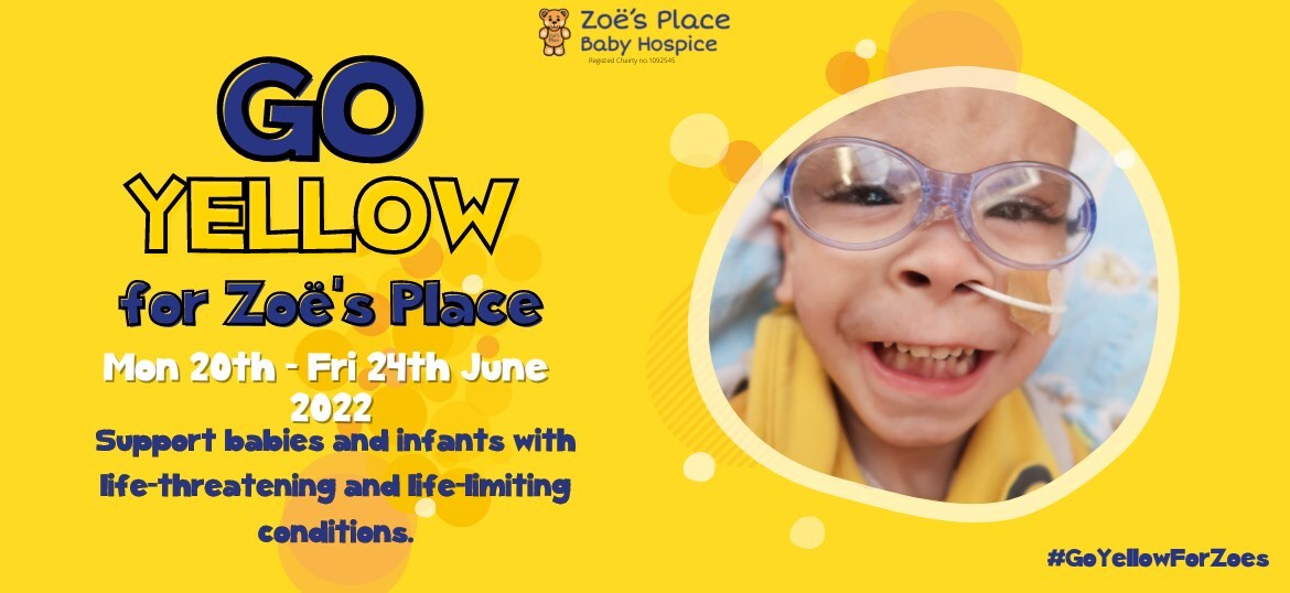 Go Yellow for Zoe's Place - Middlesbrough